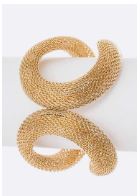 Iconic Textured Hinge Bangle Bracelet (2 colors available)