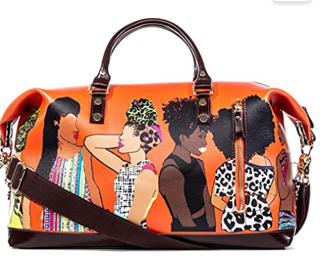 Pardon My Fro Fashion Duffle Bag For Women (3 colors available)