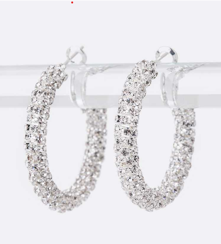 Rhinestone Wrapped Earrings