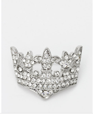 Royal Crown Crystal Broach